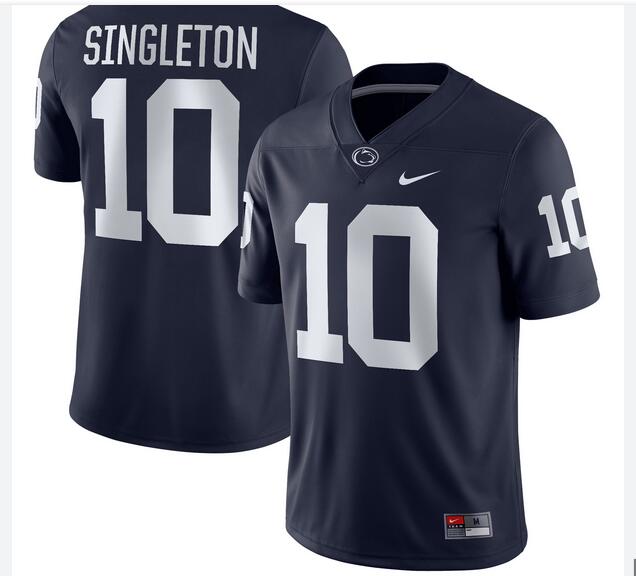 NCAA Men Penn State Nittany Lions #10 black Football Jersey->youth ncaa jersey->Youth Jersey